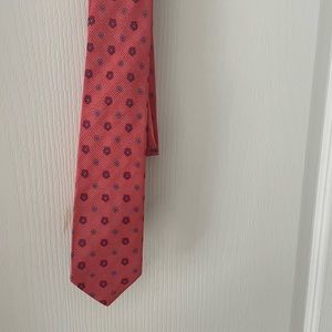 Paul Smith London coral pink silk tie